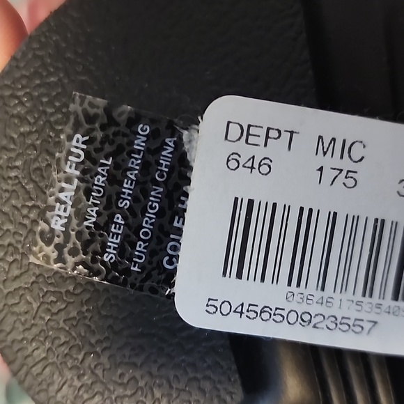 Cole Haan Nantucket Rugged Real Fur Natural Sheep Shearling Women's Booties - Picture 6 of 13